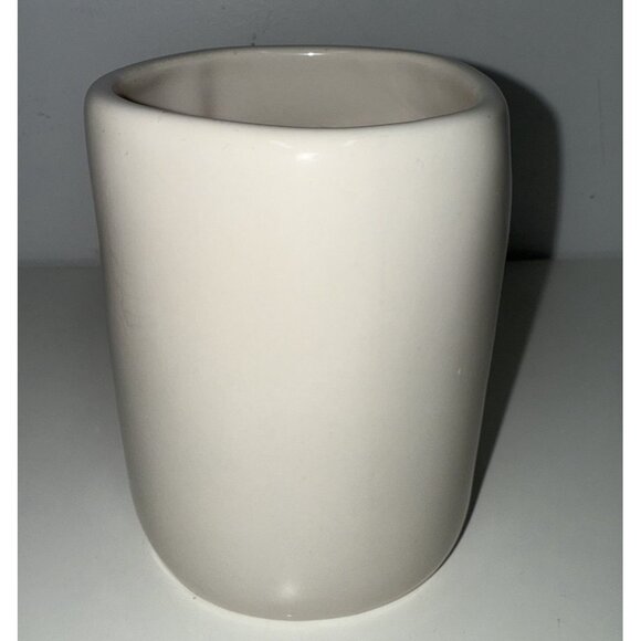 Rae Dunn "PEACE" Ceramic Coffee Tea Mug Cup White Red Christmas Holiday - Picture 2 of 5